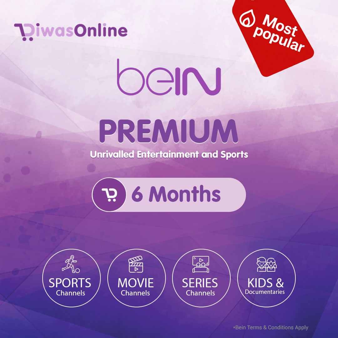 beIN PREMIUM Package – 6 Months Renewal Subscription