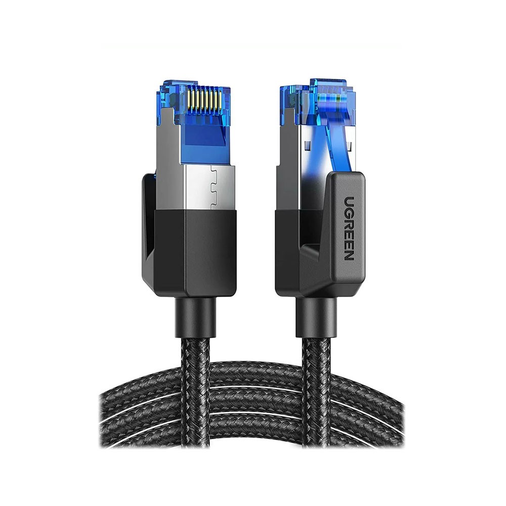 UGREEN CAT8 Shielded Round Ethernet Cable with Braided Modular Plugs – 1M to 50M | 40Gbps High-Speed LAN Cable