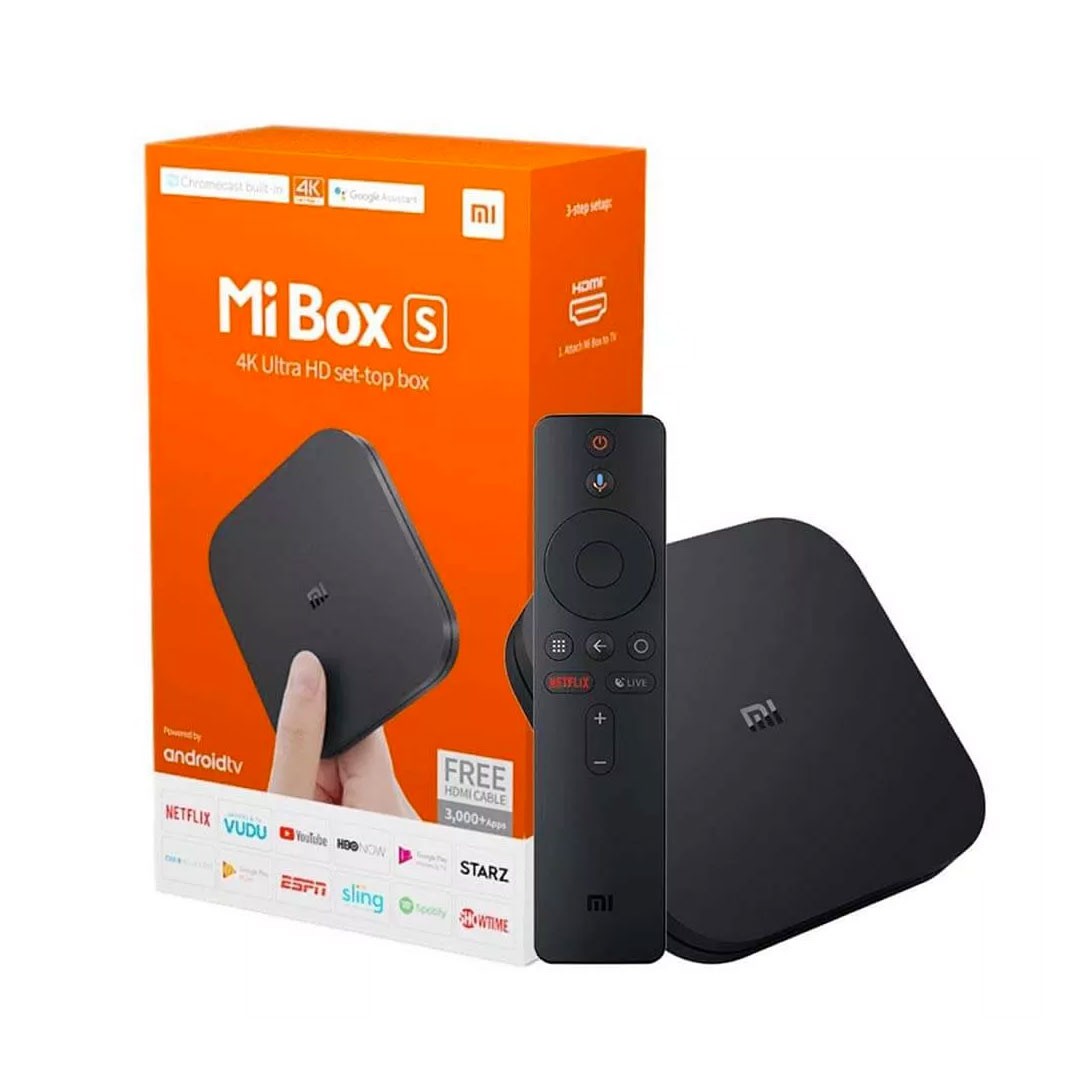 Xiaomi Mi Box S 4K Ultra HD Android TV Set-Top Box – Wi-Fi, Black