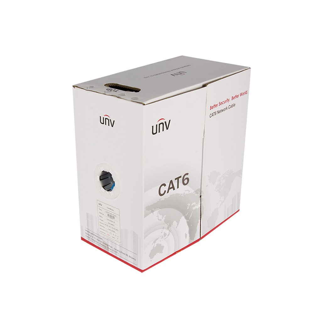 UNV CAT6 UTP Network Cable CAB-LC1000A-E-IN – 305M (1000FT) Pull Box | LAN Cable for Networking