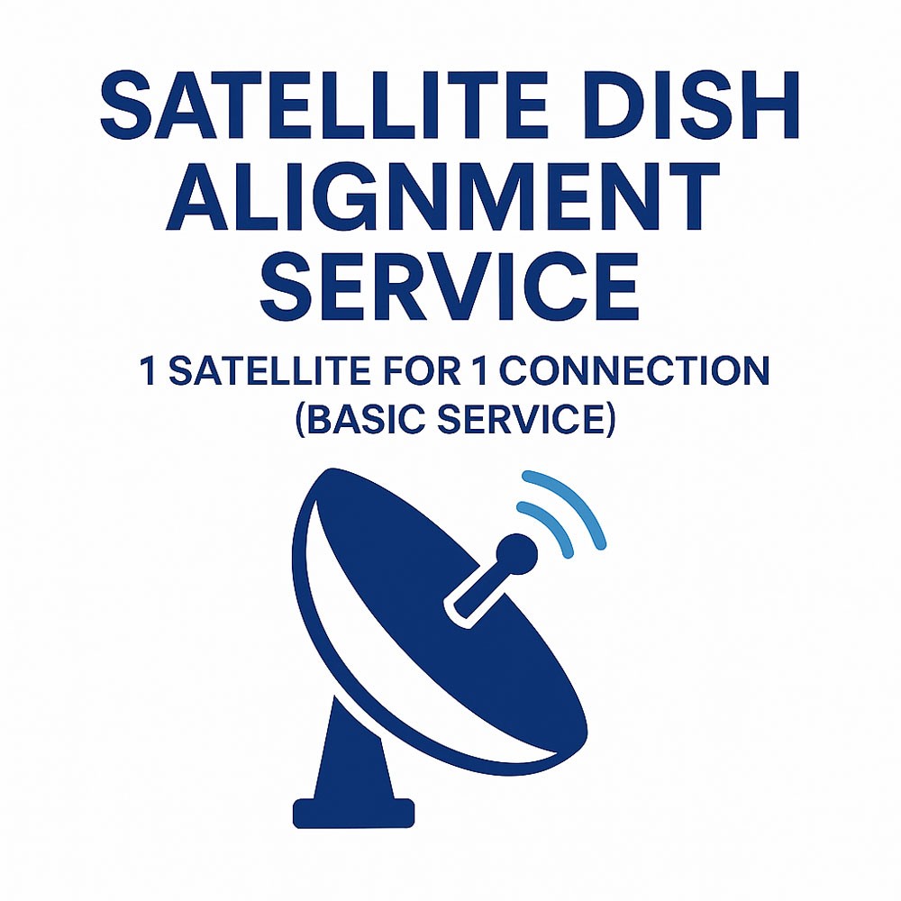 Satellite Dish Alignment Service – 1 Satellite for 1 Connection (Basic Service)