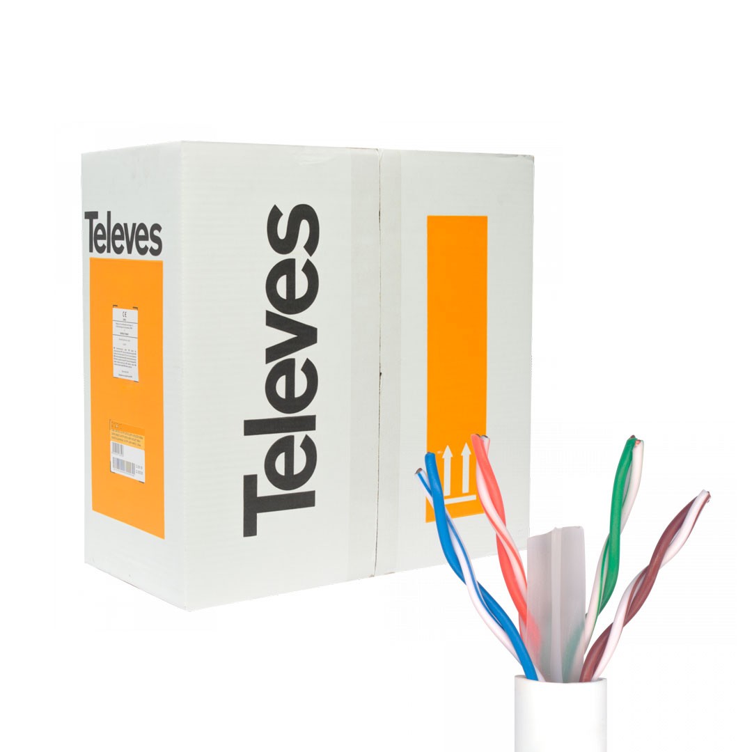 Televes U/UTP Cat 6 PVC Blanco Network Data Cable 305m (2199)